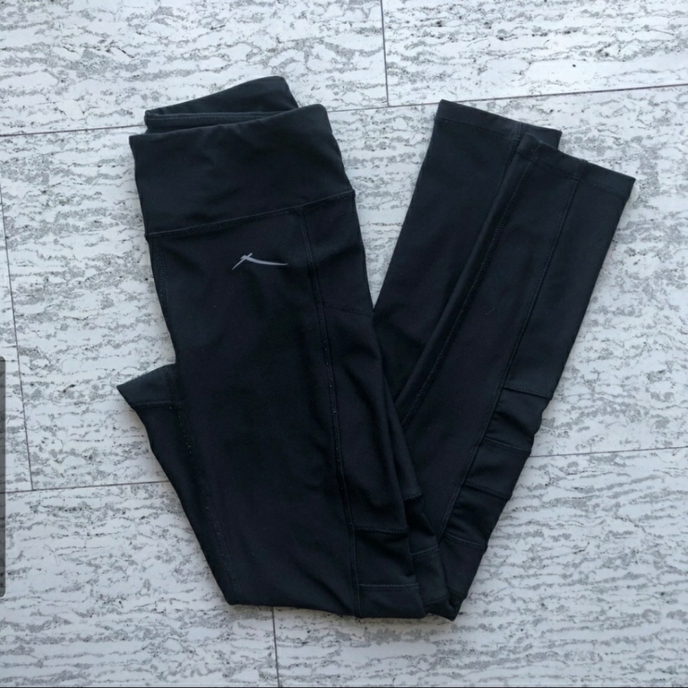 X By Gottex black workout leggings